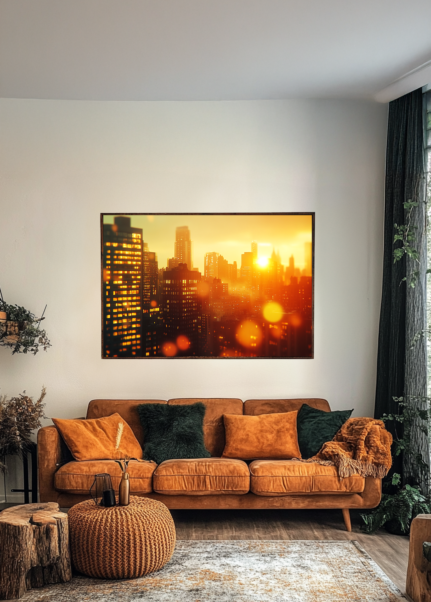 Fotografie_ Stadt auf Leinwand gedruckt