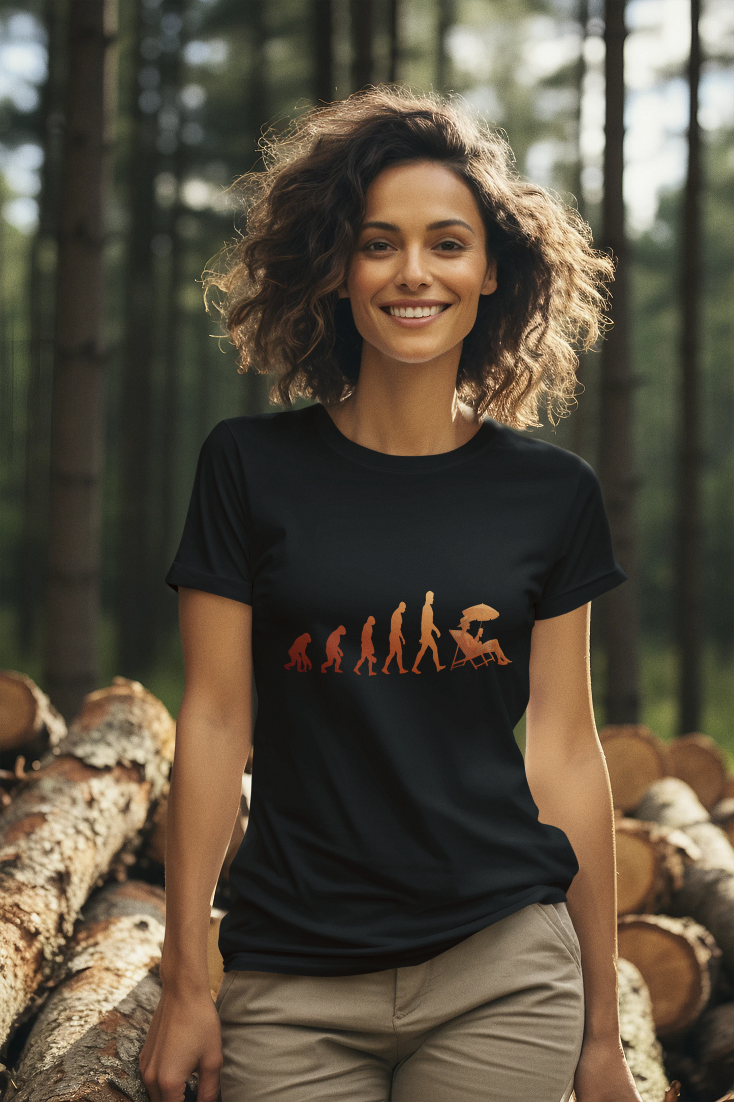 Damen T-Shirt Evolution