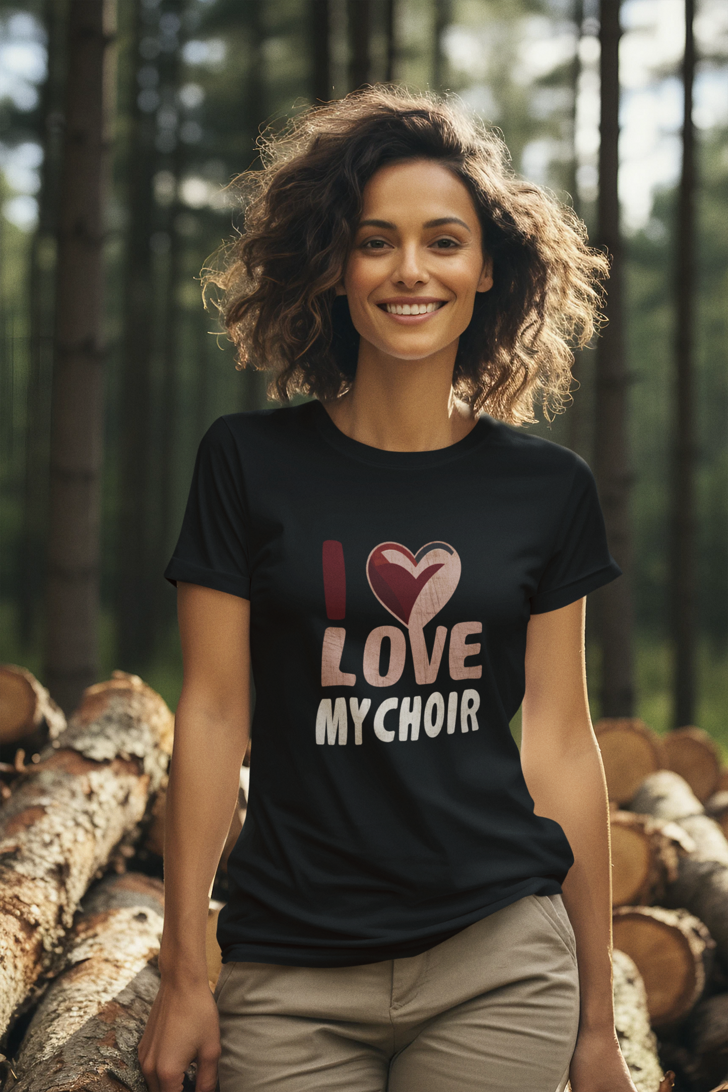 Damen T-Shirt Love My Choir