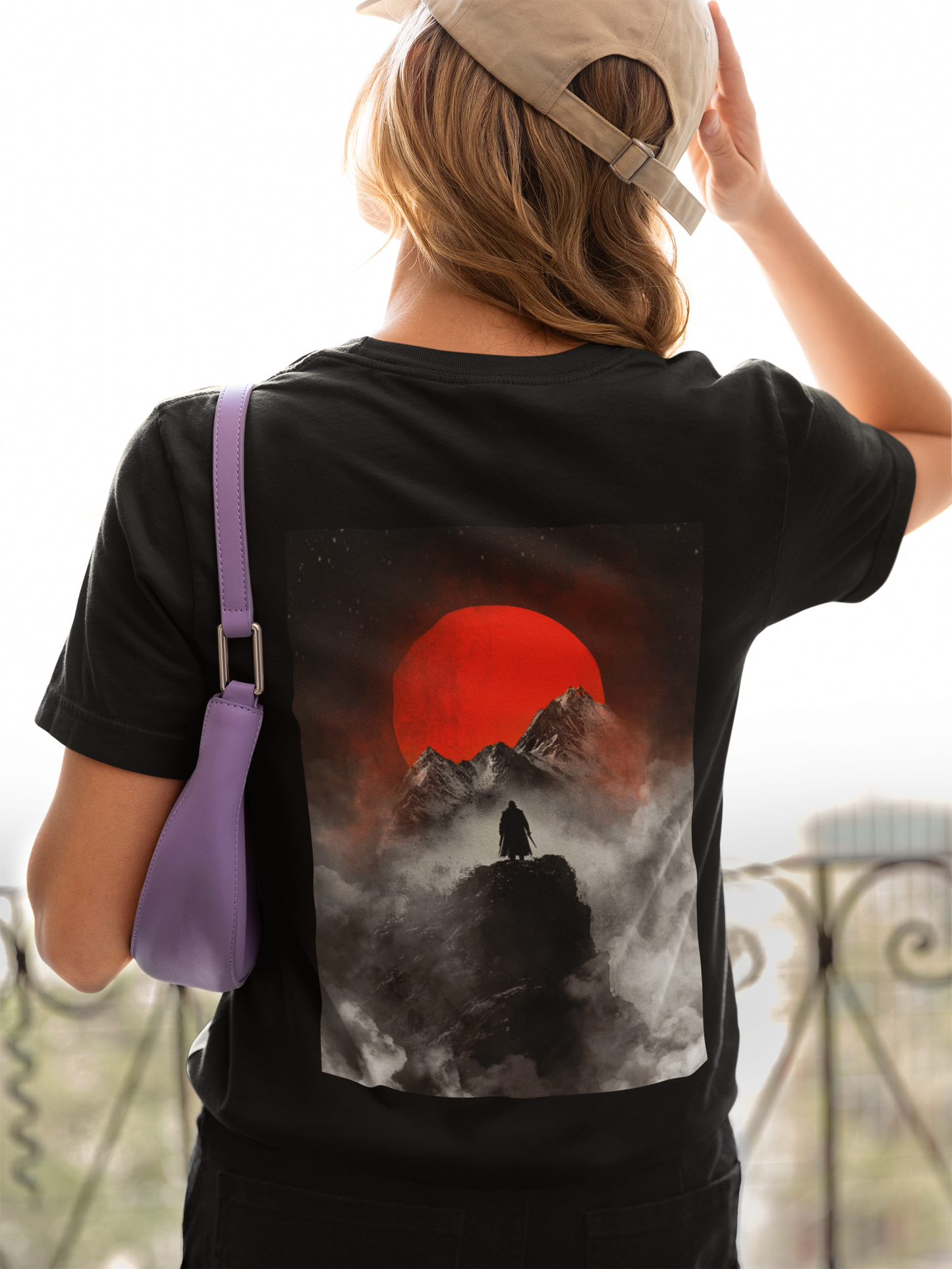 Damen T-Shirt Epic Mountain Backprint