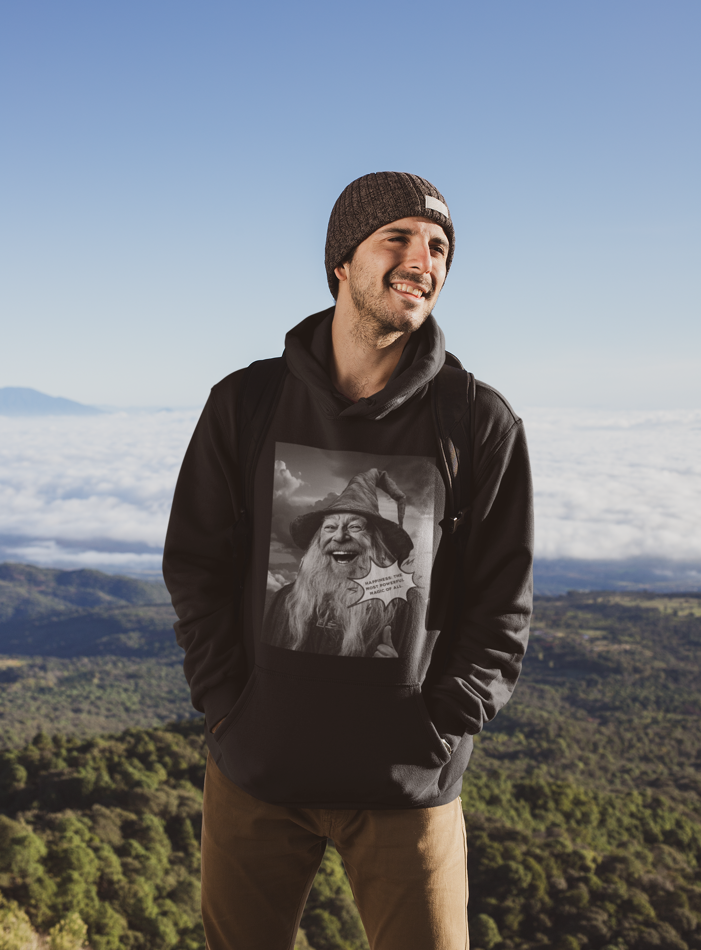 Hoodie Happy Wizard with Hat