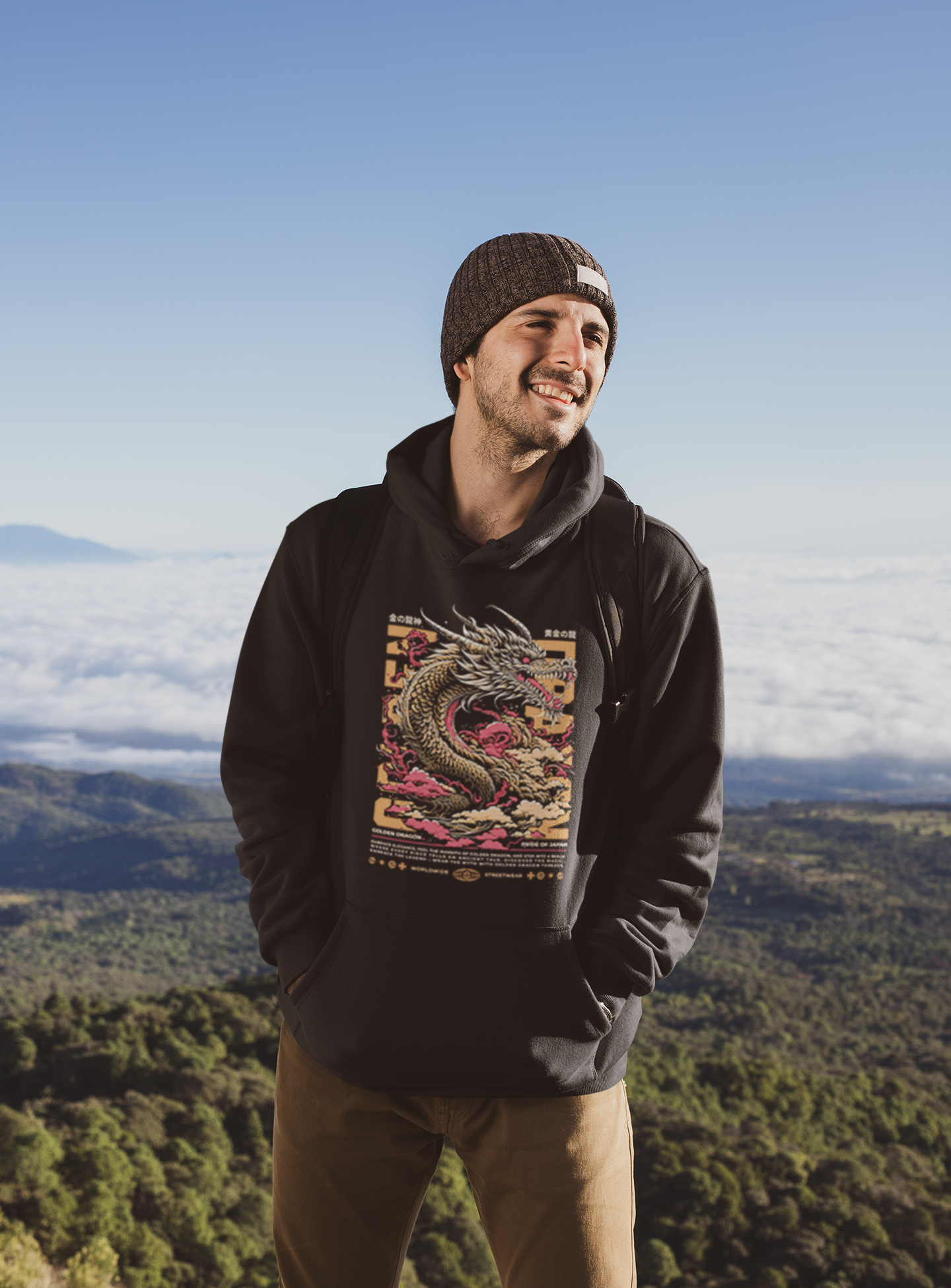 Hoodie Golden Dragon