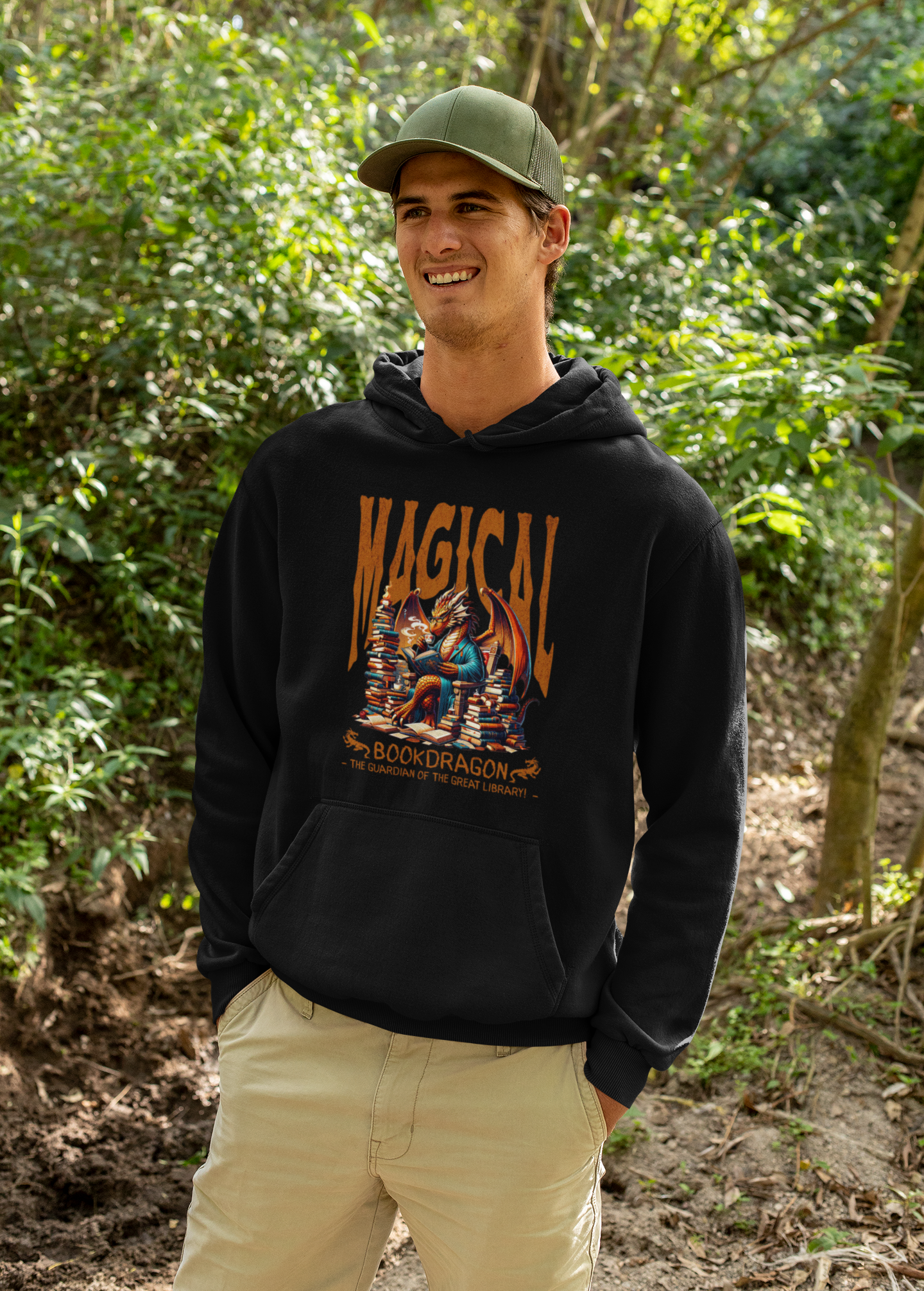 Hoodie Magical Bookdragon
