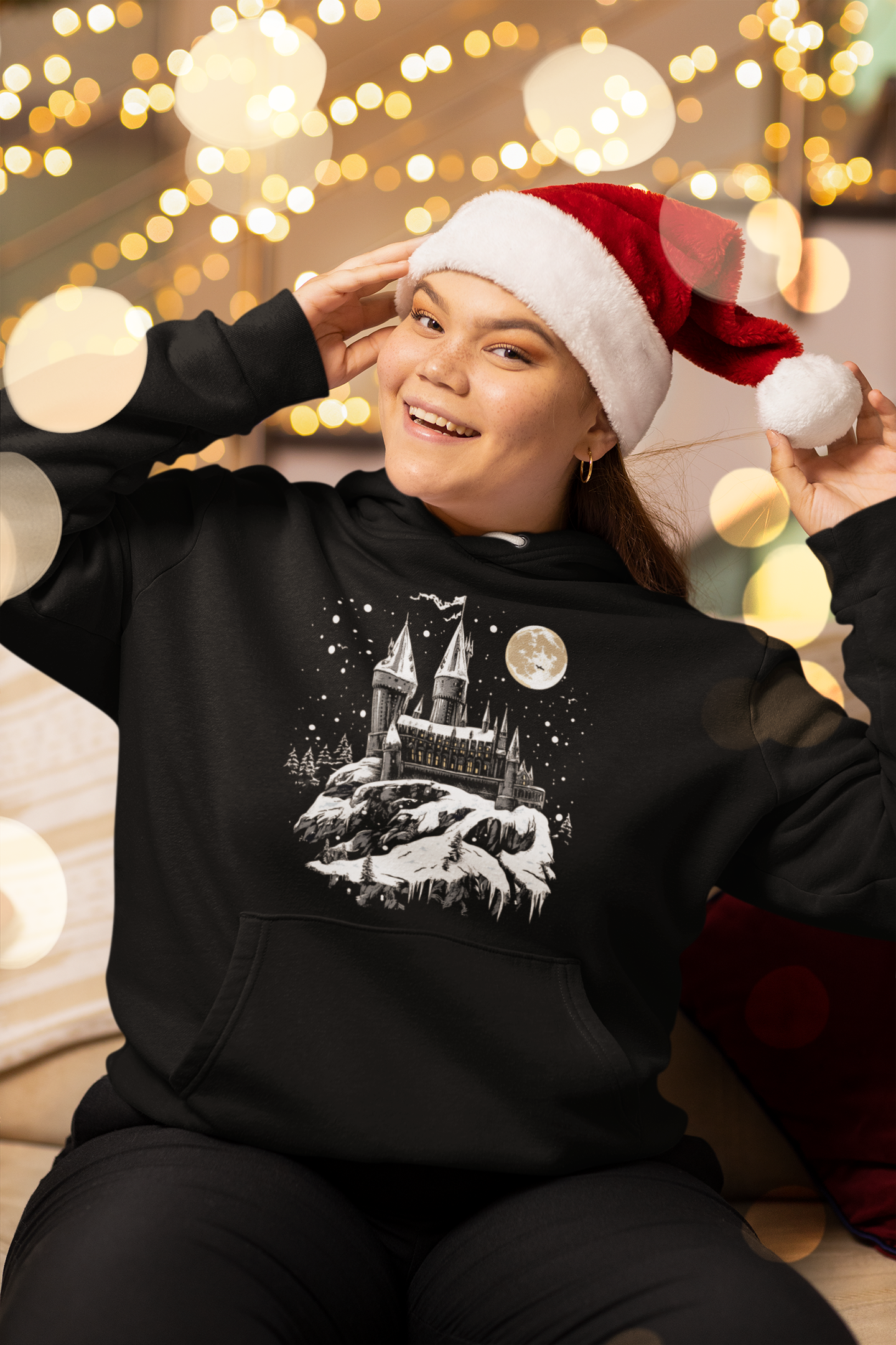 Winter Magic Castle_Classic Hoodie - Mit Taschendruck