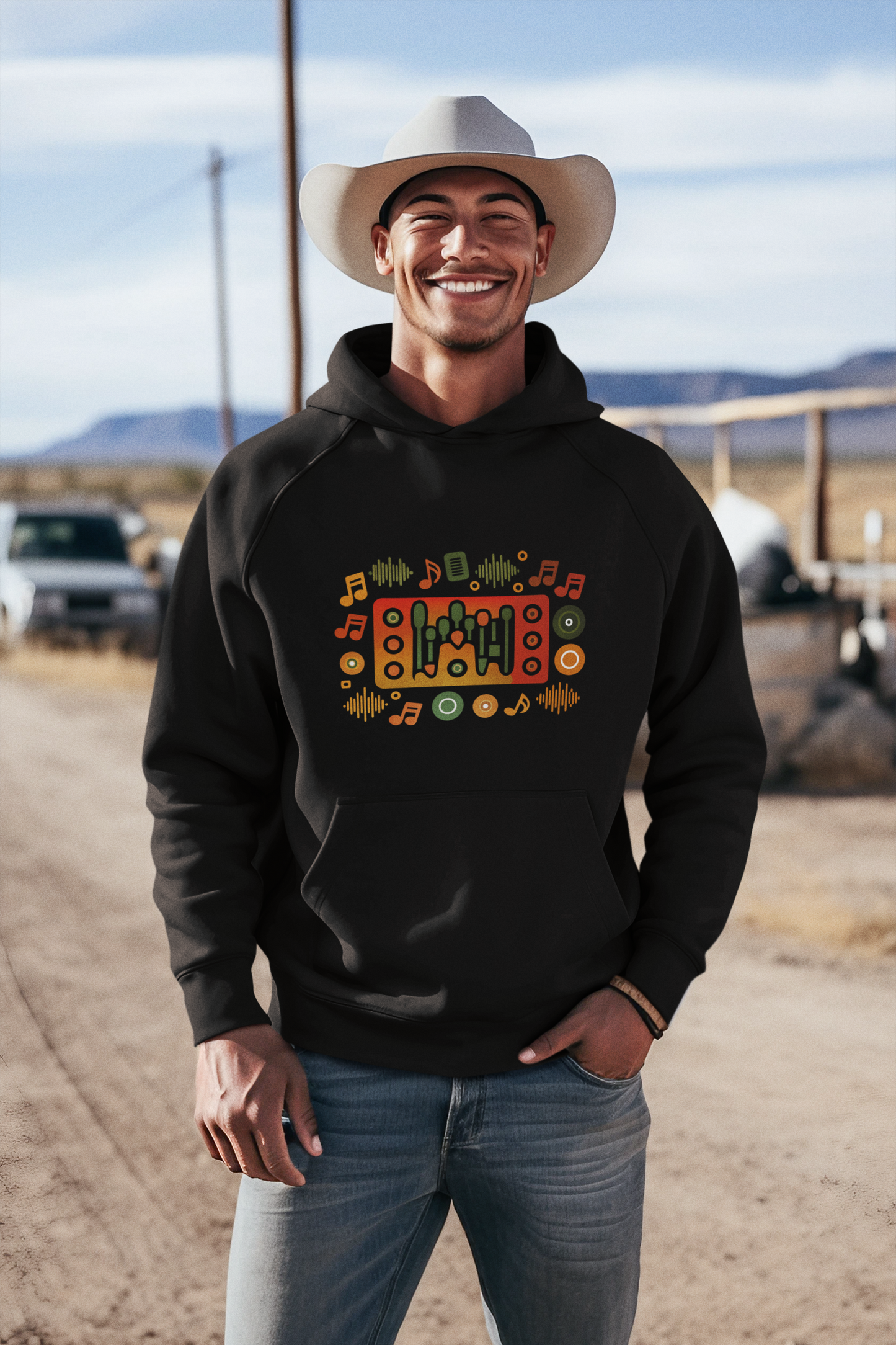Hoodie Musica Colorful