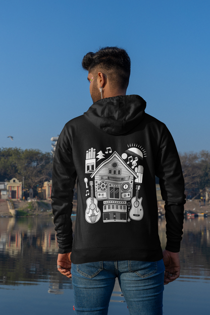 Music House_Classic Hoodie - Mit Taschendruck