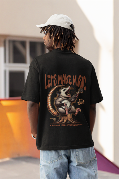 Let´s make Music_Backprint_Basic Shirt Unisex