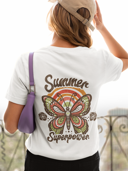 Summer Superpower_Backprint_Classic Organic Shirt Women