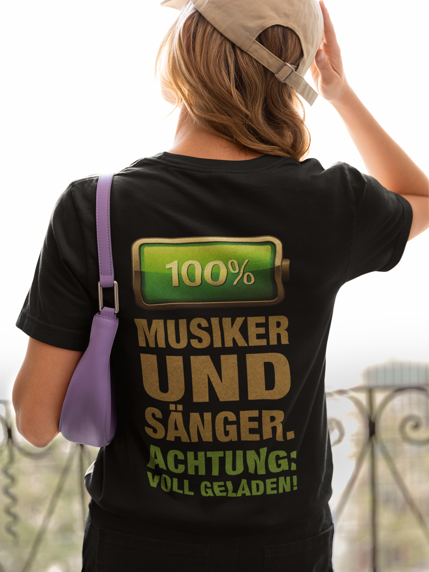 100% Musiker & Sänger_Backprint_Classic Organic Shirt Women