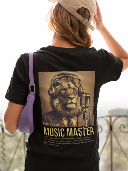 Music Master Backprint Classic Organic Shirt Women