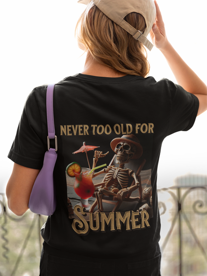 Never too old for Summer Backprint_Classic Organic Shirt Women