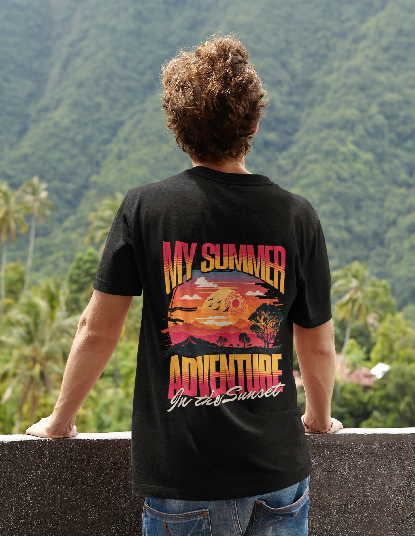 My Summer Adventure_Backprint_Basic Shirt Unisex