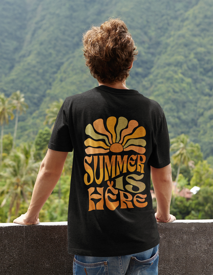 Summer is here_Backprint_Basic Shirt Unisex