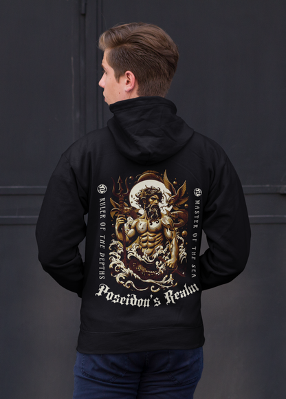 Poseidon Backprint_Classic Hoodie - Mit Taschendruck