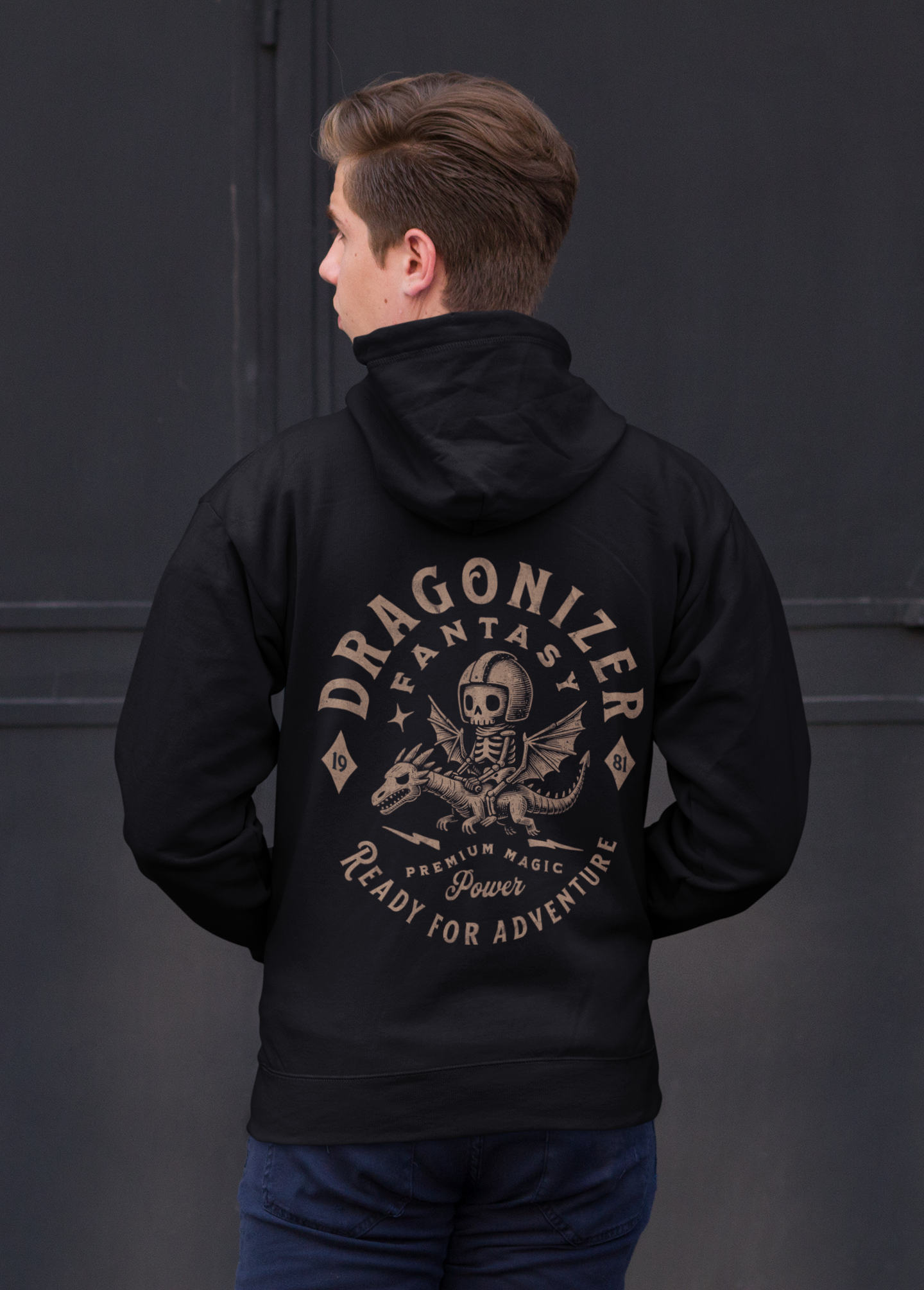 Dragonizer Backprint_Classic Hoodie - Mit Taschendruck