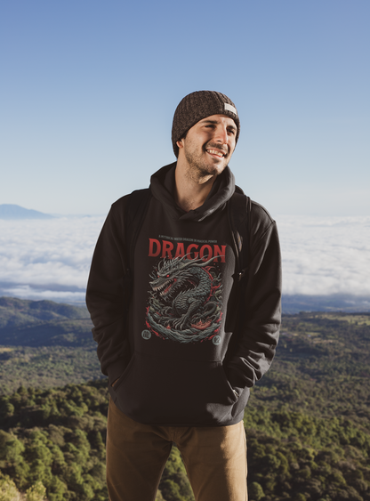 Dragon_Classic Hoodie - Mit Taschendruck