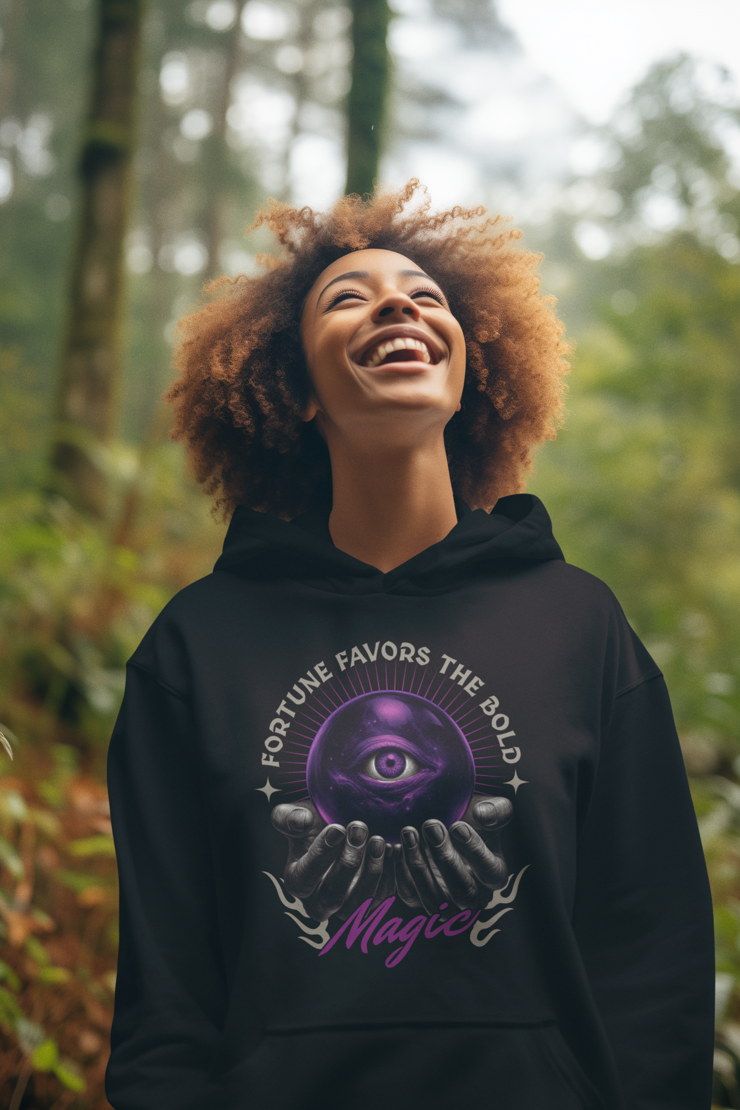 Magic Eye_Classic Hoodie - Mit Taschendruck