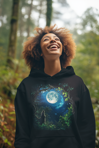 Magic Moon_Classic Hoodie - Mit Taschendruck