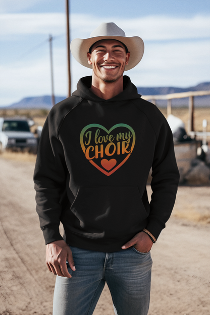 I Love my Choir_Classic Hoodie - Mit Taschendruck