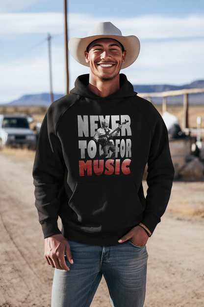 Never to old for music Classic Hoodie - Mit Taschendruck