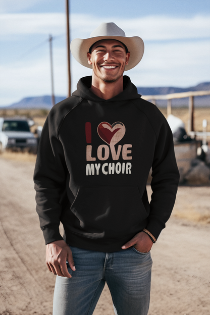 Love My Choir_Classic Hoodie - Mit Taschendruck