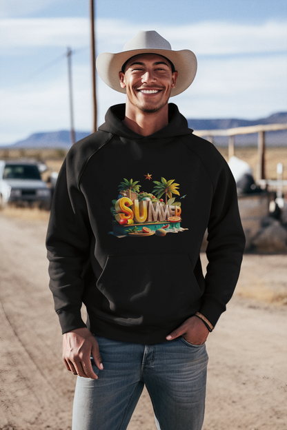 Summer_Classic Hoodie - Mit Taschendruck